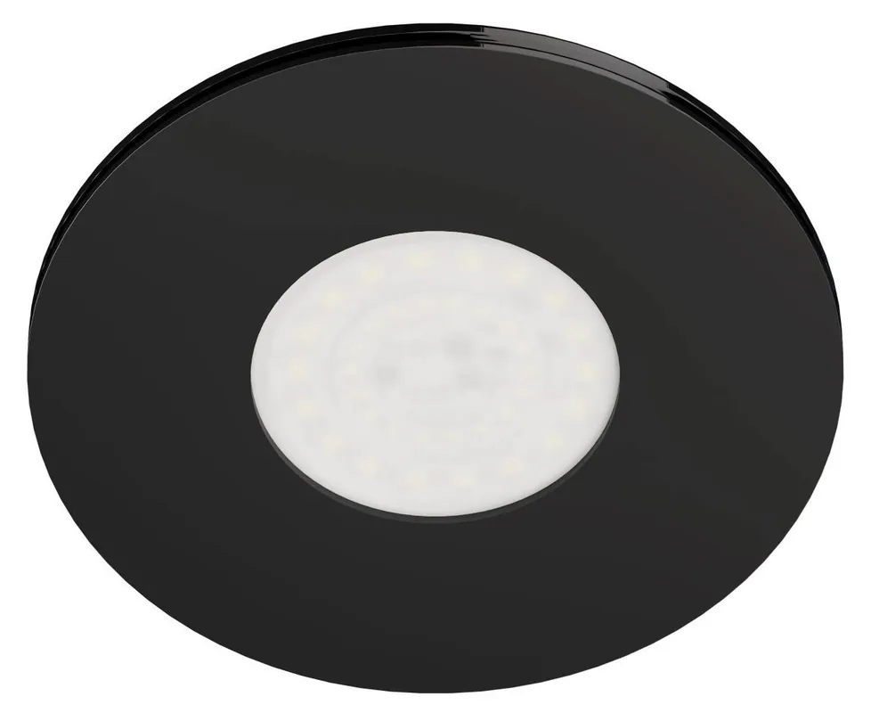 Weekendaanbieding LUFTOMET LUMEN talířový ventil DN125, pr.200 mm, přívod i odvod vzduchu, s LED svítidlem, 5000 K, plast, matná černá