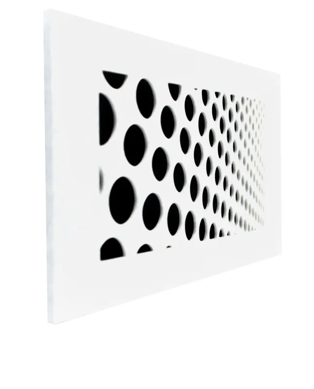 Voordeelprijs LUFTOMET FLAT designová větrací mřížka 232x132 mm, plast, bílá