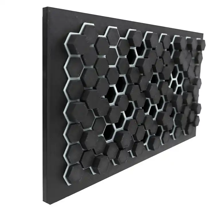 designová větrací mřížka 232x132 mm, plast, černá/bílá Voordeelprijs