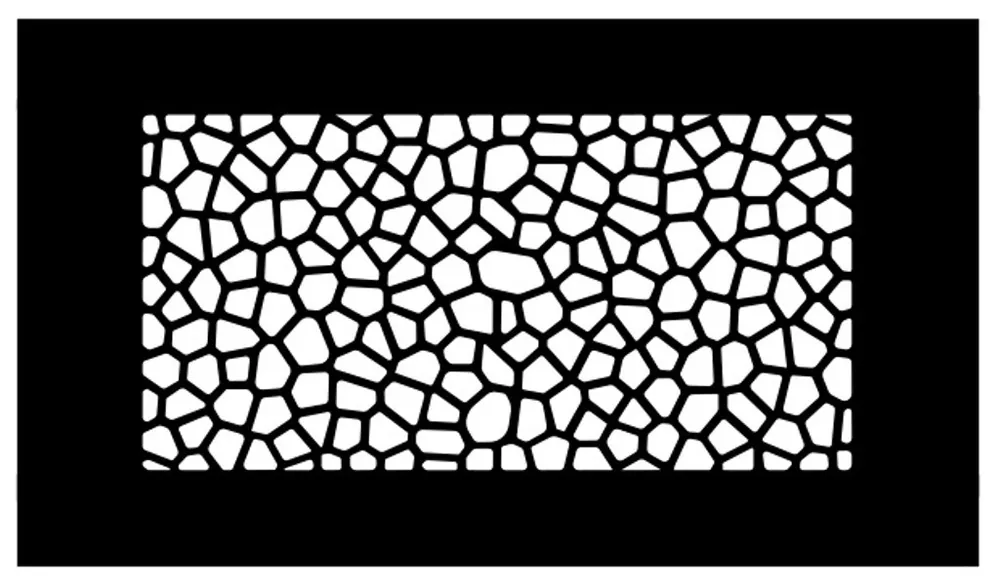 LUFTOMET FLAT designová větrací mřížka 232x132 mm, plast, černá Gecertificeerd