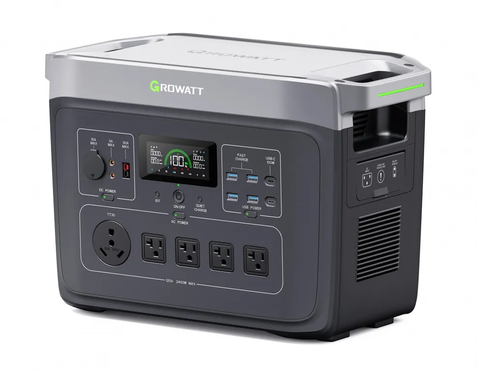 GROWATT INFINITY 2000 PRO přenosná elektrocentrála 2,048 kWh, 230 V Express Levering
