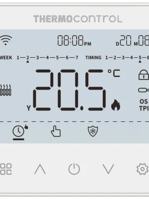 THERMOCONTROL prostorový termostat, drátový, Wi-Fi Direct Verzonden