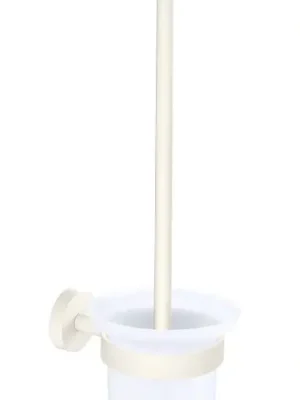 TESA MOON WHITE WC štětka, nástěnná, sklo, bílá Gecertificeerd