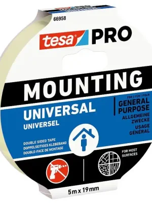 TESA PRO MOUNTING UNIVERSAL lepicí páska 19mm, 5m, bílá Seizoensaanbieding