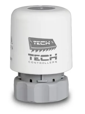 Bezpečná Platba TECH CONTROLLERS STT-230/2 termoelektrický pohon M30x1,5, NC, bílá