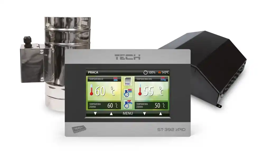TECH CONTROLLERS EU-392 ZPID regulátor pro krb, se škrticí klapkou Objednat Nyní
