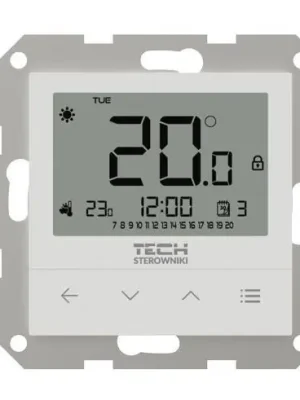 Zlevněný TECH CONTROLLERS EU-F-4Z V1 prostorový termostat, drátový, bílá