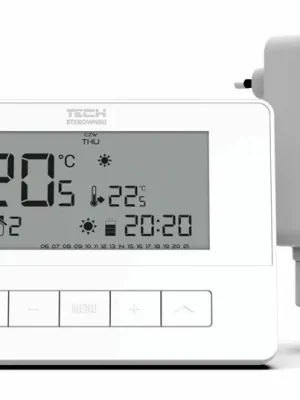 TECH CONTROLLERS EU-T-4.2 prostorový termostat, s přijímačem do zásuvky, bezdrátový Cenově Výhodný