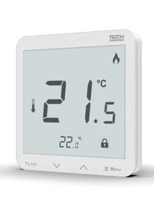 Merkproduct TECH CONTROLLERS EU-R-8PZ PLUS prostorový termostat, s čidlem vlhkosti, drátový, bílá