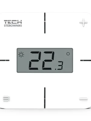Výprodej TECH CONTROLLERS EU-R-8X prostorový termostat, s čidlem vlhkosti, bezdrátový, bílá