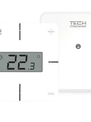 TECH CONTROLLERS EU-T-2x WiFi prostorový termostat, s Wi-Fi modulem, s čidlem vlhkosti, bezdrátový Víkendová Akce