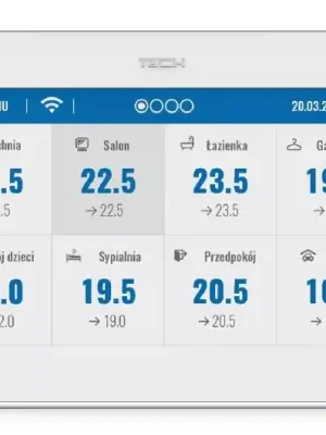 TECH CONTROLLERS EU-M-12 kontrolní panel, podomítkový, bílá Uitverkoop
