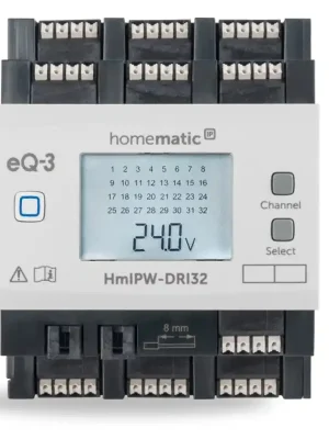 Betaalbaar HOMEMATIC IP HMIPW-DRI32 vstupní modul drátový, LCD, na DIN lištu, 32 kanálů