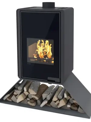 Expresní Doručení HS FLAMINGO DELUXE SENAI krbová kamna 9kW, černá