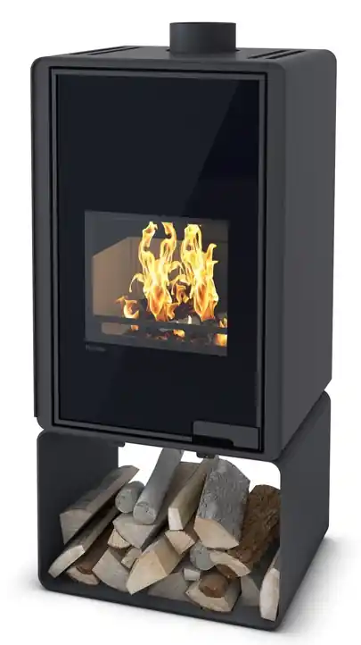 Časově Omezené HS FLAMINGO DELUXE PENTAI krbová kamna 9kW, černá