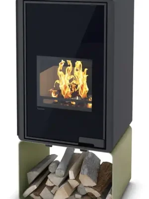 Časově Omezené HS FLAMINGO DELUXE PENTAI krbová kamna 9kW, olivová