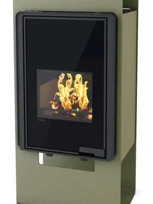HS FLAMINGO DELUXE SINGA krbová kamna 9kW, olivová Koop Online