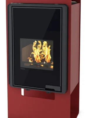 Nejprodávanější HS FLAMINGO DELUXE SINGA krbová kamna 9kW, červená