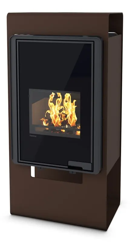 Super Cena HS FLAMINGO DELUXE SINGA krbová kamna 9kW, sametově hnědá