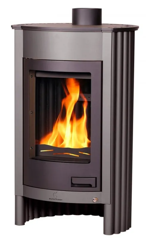 HS FLAMINGO MASTERFLAMME MEDIE I krbová kamna 12kW, šedá Actieprijs