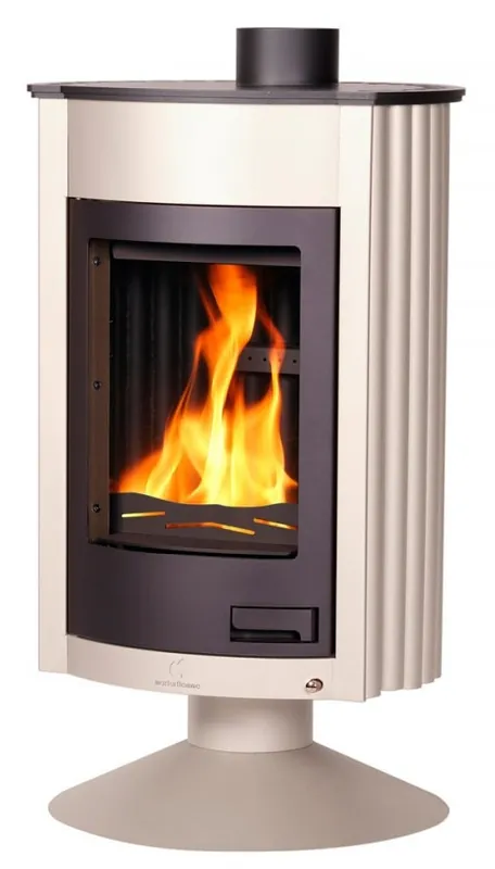 Sezónní Sleva HS FLAMINGO MASTERFLAMME MEDIE II krbová kamna 12kW, krémová