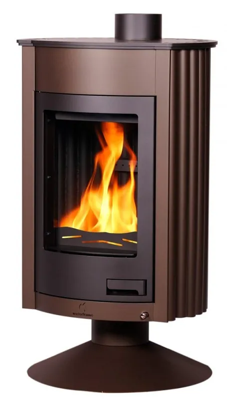 HS FLAMINGO MASTERFLAMME MEDIE II krbová kamna 12kW, sametově hnědá Akce