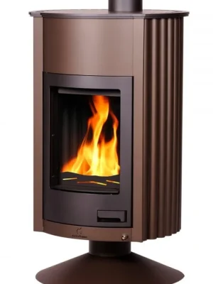 Novinka HS FLAMINGO MASTERFLAMME GRANDE II krbová kamna 17kW, sametově hnědá