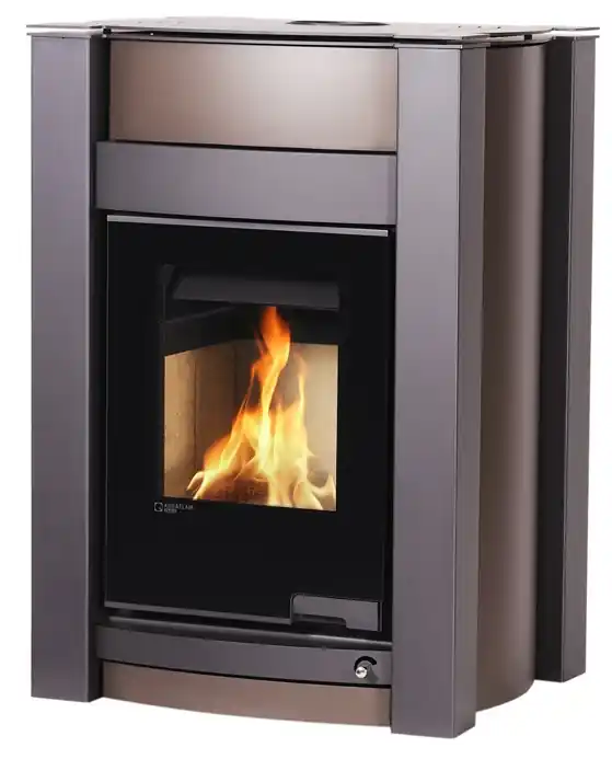 Poslední Šance HS FLAMINGO AQUAFLAM VARIO LEND krbová kamna 11kW, manuální regulace, sametově hnedá