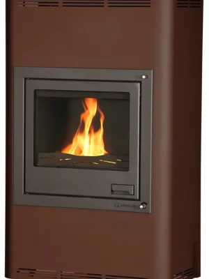 Must-Have HS FLAMINGO AQUAFLAM 25 krbová kamna 25kW, s výměníkem, manuální regulace, sametově hnědá