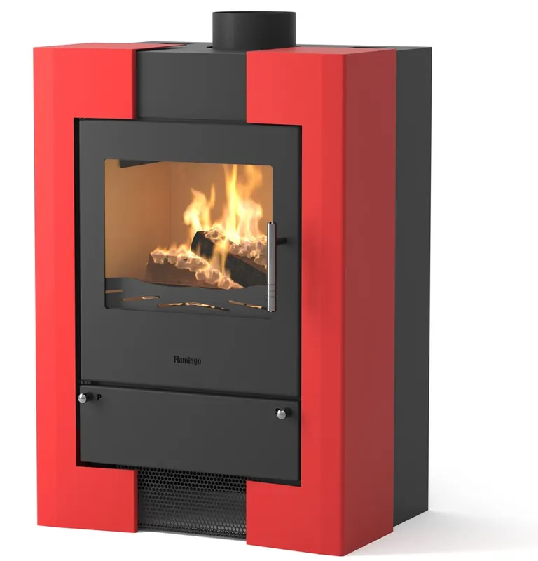 Must-Have HS FLAMINGO ESPO II krbová kamna 9kW, červená