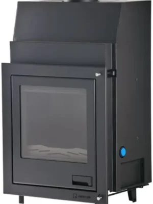 HS FLAMINGO AQUAFLAM 7 krbová vložka 3-10kW, s výměníkem, s manuální regulací, černá Op = Op