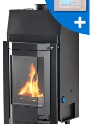 HS FLAMINGO AQUAFLAM PRIZMAT 7 krbová vložka 7kW, s výměníkem, automatická regulace, černá Goedkoop