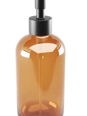 Vrácení Zdarma NIMCO ABU dávkovač tekutého mýdla 370 ml, sklo, hnědá/matná černá