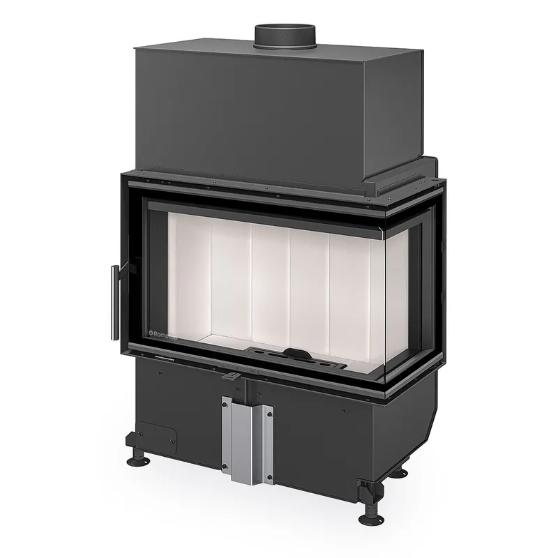ROMOTOP HEAT L 4G S 70.44.33 krbová vložka 4,5-11,7 kW, rohová, levá, černá Lage Kosten
