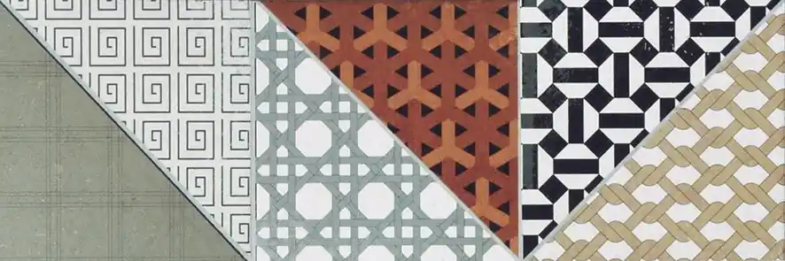 Favoriet RAKO DECO dekor 15x45 cm, mat, vícebarevná