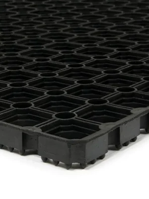 Gumová venkovní vstupní rohož FLOMA HoneyComb - délka 100 cm, šířka 150 cm, výška 2,2 cm Merkproduct
