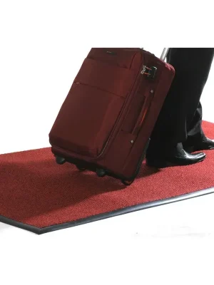 Červená textilní zátěžová vstupní rohož Perla - délka 300 cm, šířka 120 cm, výška 1,2 cm Uitverkoop