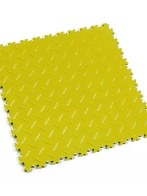 Direct Verzonden Žlutá plastová (PVC) zátěžová dlažba Fortelock Industry (diamant) - délka 51 cm, šířka 51 cm, výška 0,7 cm