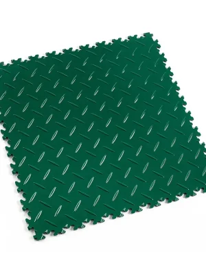 Zelená plastová (PVC) zátěžová dlažba Fortelock Industry (diamant) - délka 51 cm, šířka 51 cm, výška 0,7 cm Gereduceerde Prijs