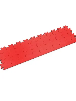 Červený plastový (PVC) nájezd Fortelock Industry (penízky) - délka 51 cm, šířka 14 cm, výška 0,7 cm Beste Prijs