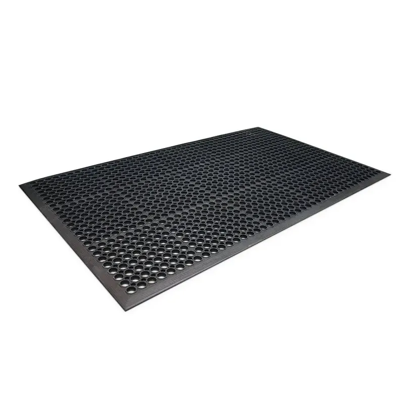 Hete Deal Černá gumová protiúnavová rohož - délka 150 cm, šířka 90 cm, výška 1,4 cm