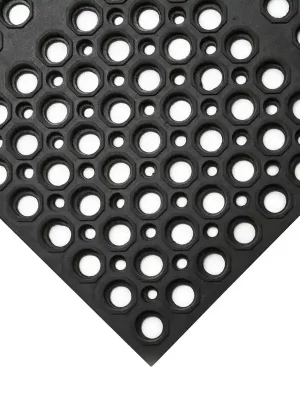 Weekendaanbieding Černá gumová protiúnavová protiskluzová rohož COBA Deluxe - délka 150 cm, šířka 100 cm, výška 1,85 cm