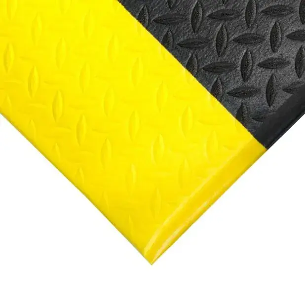Korting Černo-žlutá pěnová protiskluzová protiúnavová rohož - délka 150 cm, šířka 90 cm, výška 0,95 cm