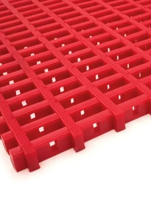 Aanbieding Červená univerzální protiskluzová olejivzdorná rohož (mřížka 22 x 10 mm) (role) - délka 10 m, šířka 60 cm, výška 1,2 cm