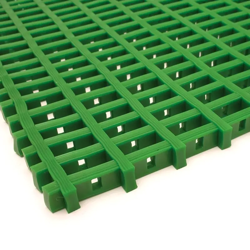Lage Prijs Zelená univerzální protiskluzová olejivzdorná rohož (mřížka 22 x 10 mm) (role) - délka 500 cm, šířka 120 cm, výška 1,2 cm