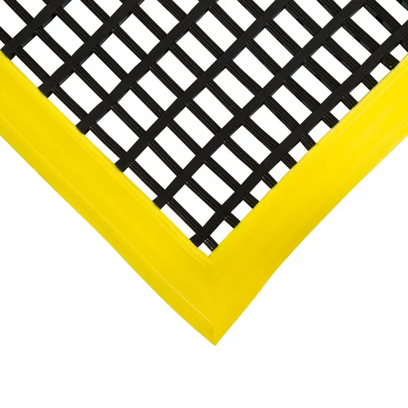Gecertificeerd Černo-žlutá univerzální protiskluzová olejivzdorná průmyslová rohož (mřížka 22 x 10 mm) - délka 180 cm, šířka 120 cm, výška 1,2 cm
