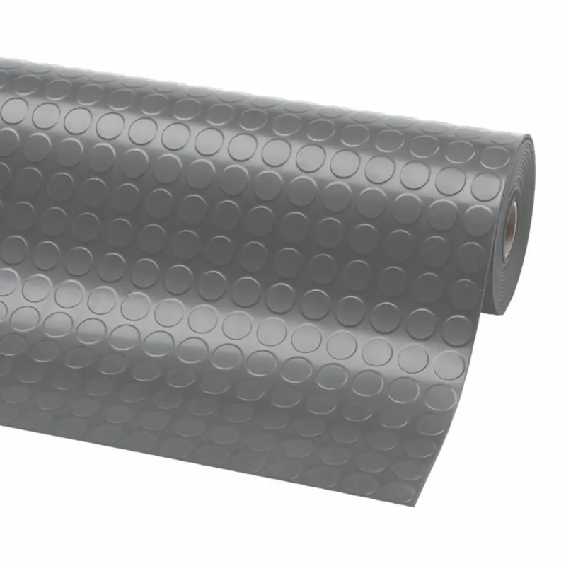 Šedá gumová protiskluzová rohož (metráž) FLOMA - délka 1 cm, šířka 120 cm, výška 0,3 cm Alleen Vandaag