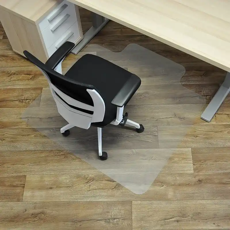 Ochranná podložka pod židli a na tvrdé podlahy FLOMA OCMat Profi - délka 120 cm, šířka 120 cm, výška 0,15 cm Hoge Kwaliteit