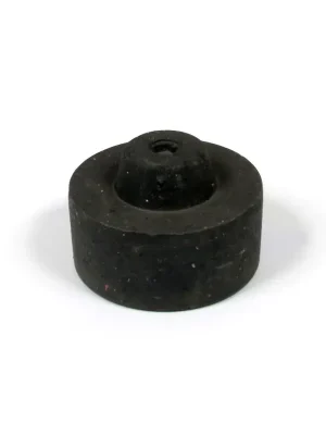 Populair Černý plastový koncový díl "samec" pro silniční obrubníky RePVC - průměr 14,5 cm, výška 6 cm
