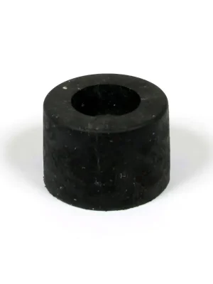 Černý plastový koncový díl "samice" pro silniční obrubníky RePVC - průměr 14,5 cm, výška 10 cm Lage Kosten